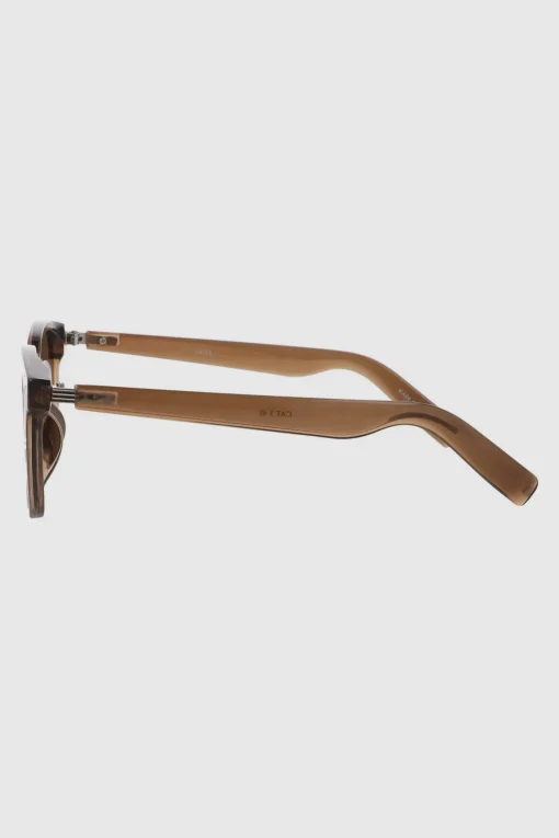 Lente wayfarer pasta delgada detalle metalico