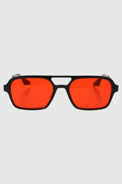 Lentes aviador rectangulo color