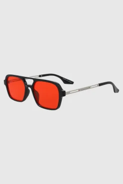 Lentes aviador rectangulo color