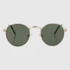 Lentes circulo borde metal