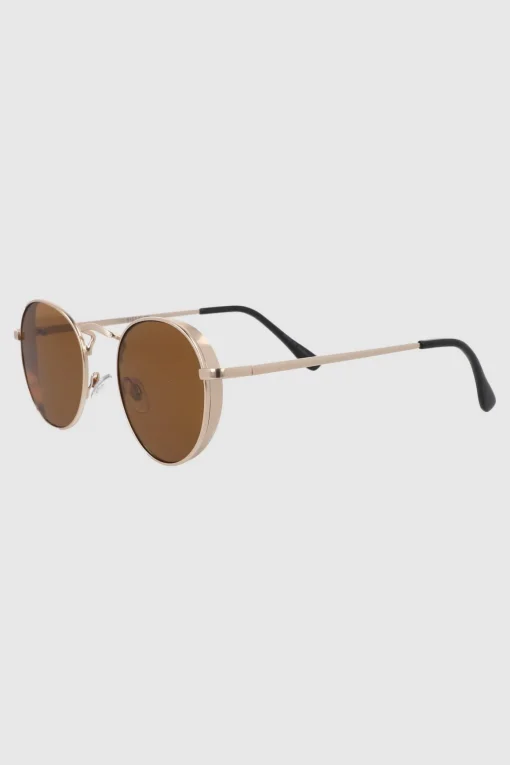Lentes circulo borde metal