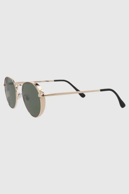 Lentes circulo borde metal