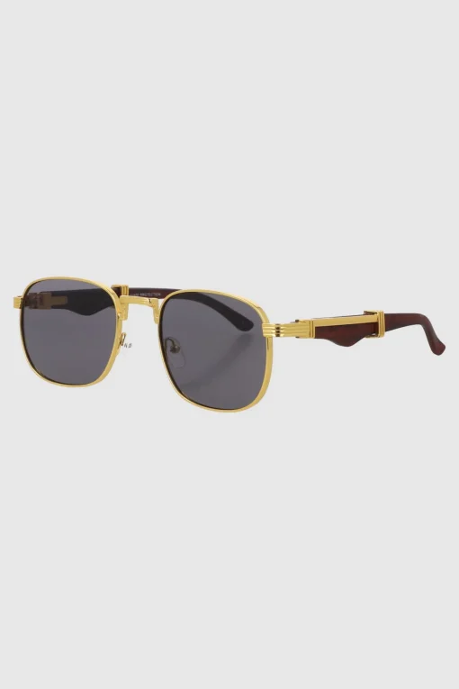 Lentes cuadrados retro metal