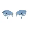 lentes festival ovalo lagrima glitter