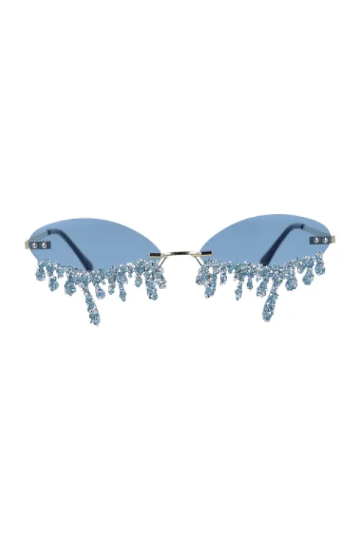 lentes festival ovalo lagrima glitter