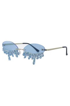 lentes festival ovalo lagrima glitter