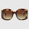 Lentes oversize craquelado