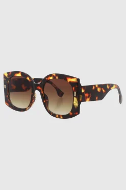 Lentes oversize craquelado
