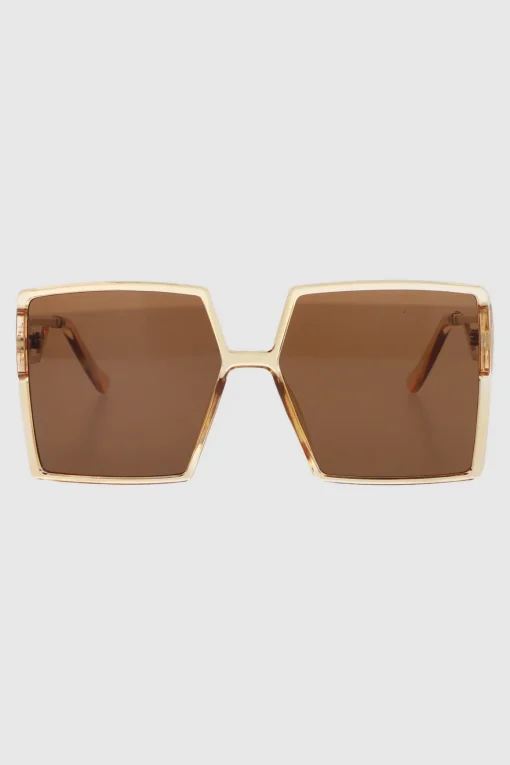 Lentes oversize cuadrados detalle metal