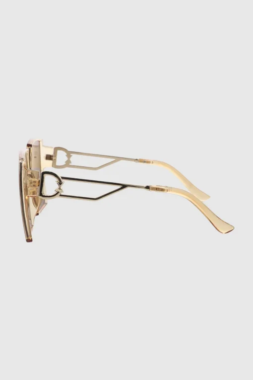 Lentes oversize cuadrados detalle metal
