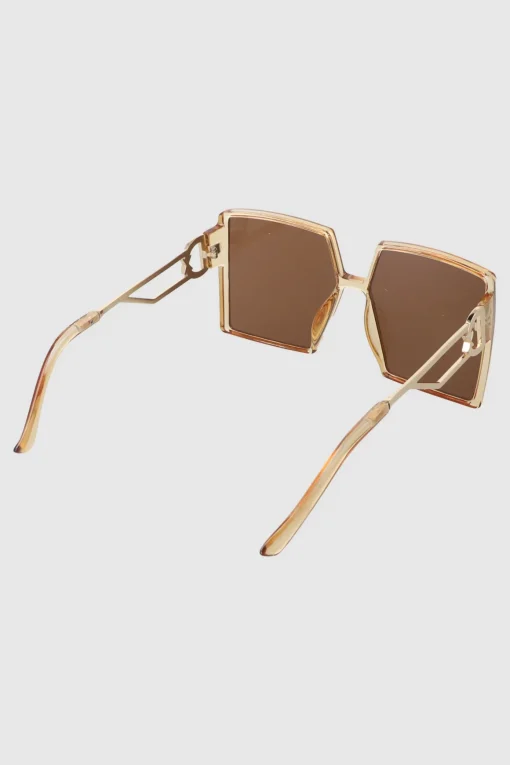 Lentes oversize cuadrados detalle metal