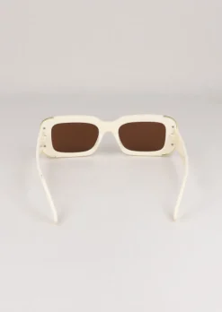 Lentes Rectangulares Detalle Oro