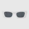 Lentes rectangulo cateye oversize
