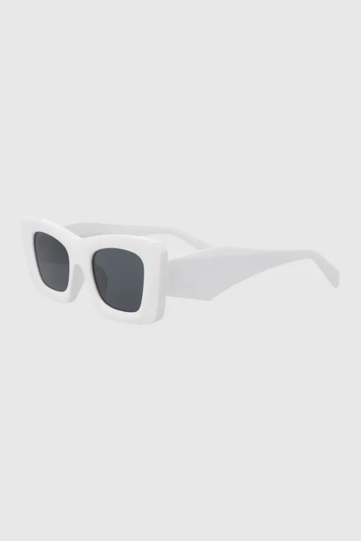 Lentes rectangulo cateye oversize