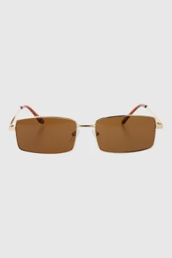 Lentes rectangulo metal