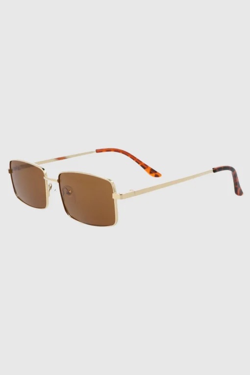 Lentes rectangulo metal