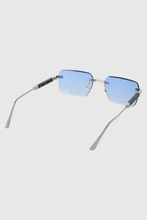 Lentes rectangulo rimless metal