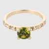 2 P Anillos Circulo Cristal