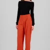 Pantalón Recto Pinzas Bolsillos