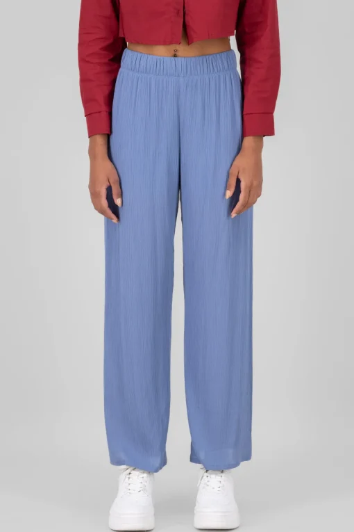 Pantalón Wide Leg Cintura Elástico