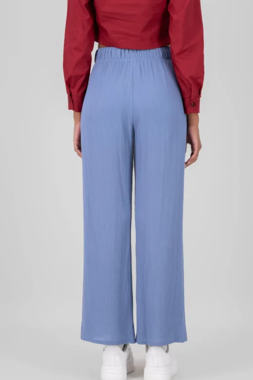 Pantalón Wide Leg Cintura Elástico