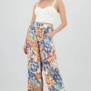 Pantalon amplio det satinado