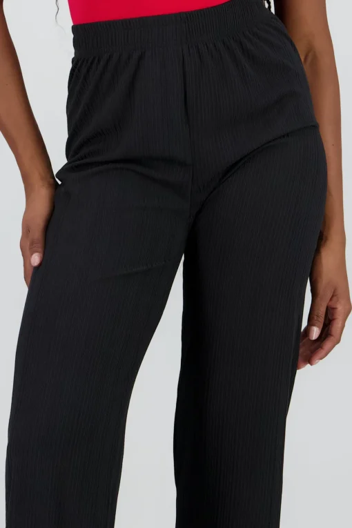 Pantalon amplio rib liso