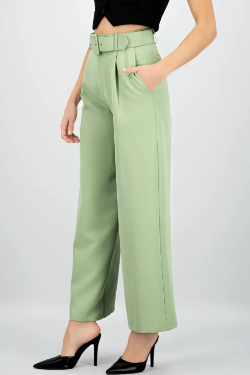 Pantalon Liso Cinturon