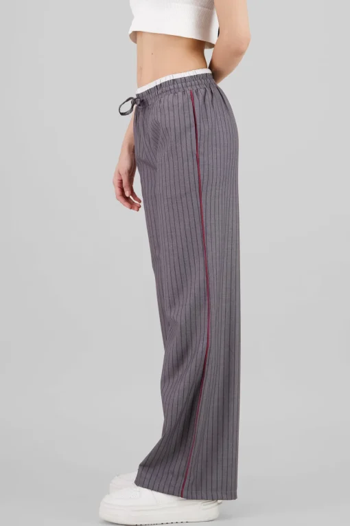 Pantalon recto rayas