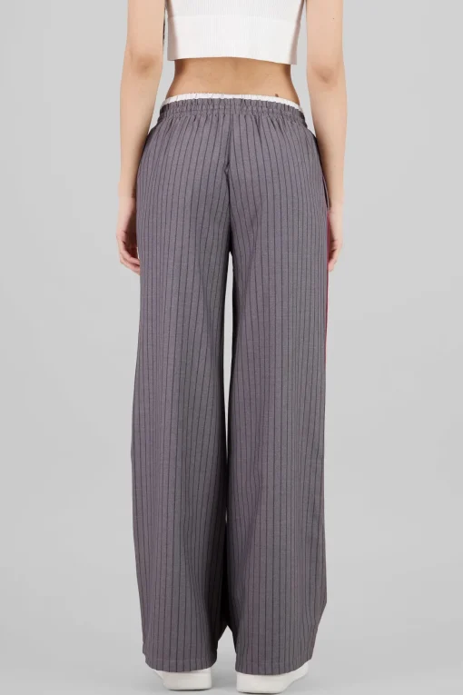 Pantalon recto rayas