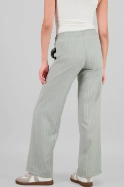 Pantalon recto rayas detalle resorte