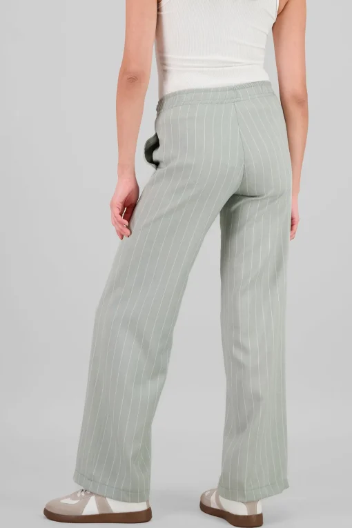 Pantalon recto rayas detalle resorte