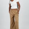 Pantalon wide leg fluido rayas diplomaticas
