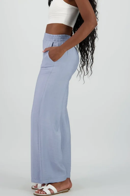 Pantalon wide leg ligero