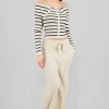 Pantalon wide leg tejido bolsas