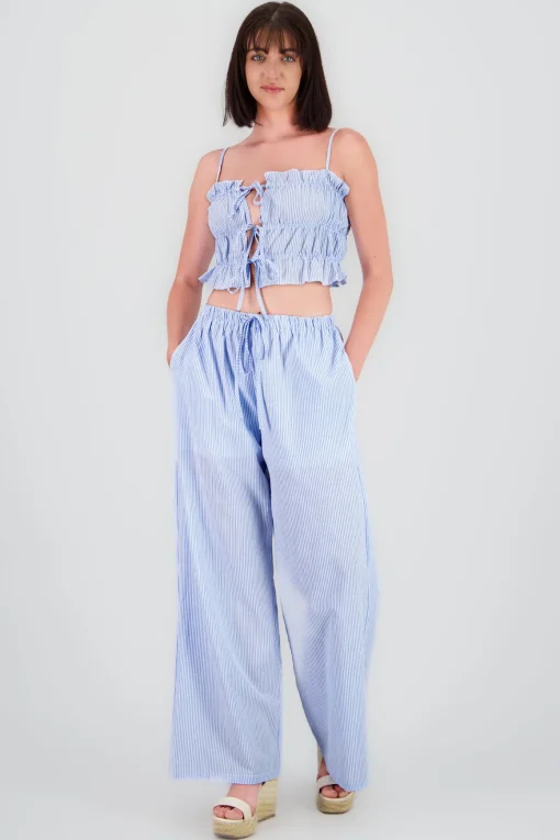 Pantalones de algodon rayas