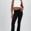Pants con dobles en la pretina de rayas