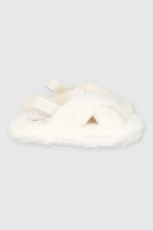 Pantufla cozy cruzada slingback