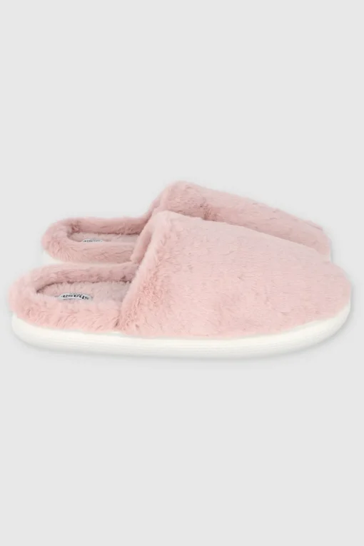 Pantuflas Peluche Monocolor