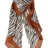 Pañuelo animal print satín