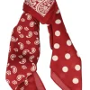 Pañuelo paisley polka dots