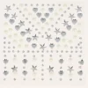 Plantilla brillos corazones estrellas