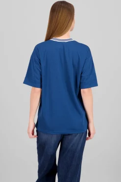 Playera oversize estampado numero