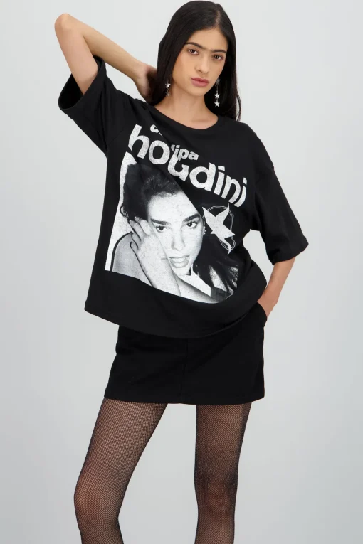 Playera oversized Dua Lipa houdini