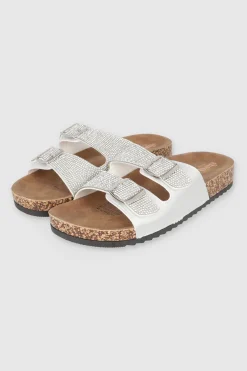 SANDALIA DOS HEBILLAS MED BRILLOS