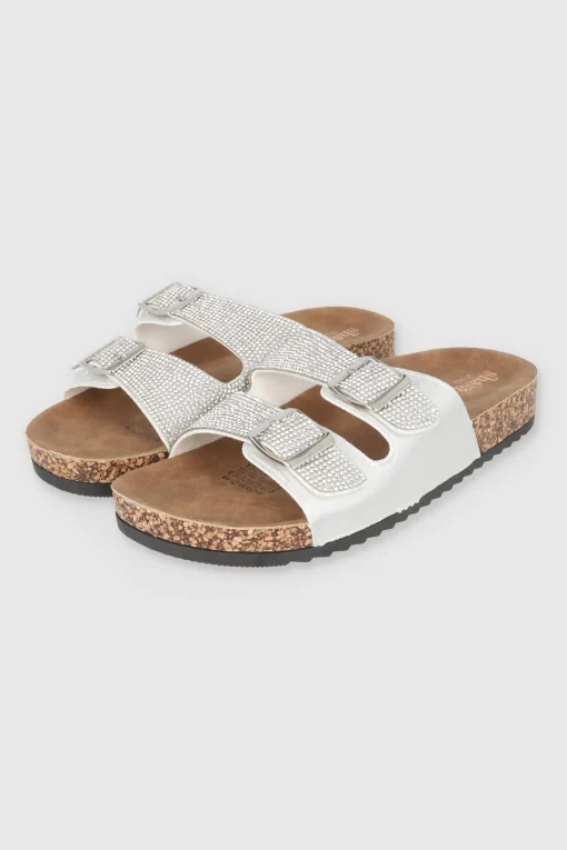 SANDALIA DOS HEBILLAS MED BRILLOS