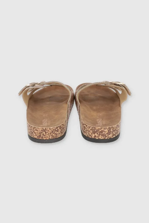 SANDALIA DOS HEBILLAS MED BRILLOS