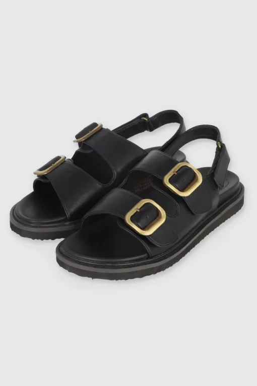 Sandalia Dos Hebillas Pu