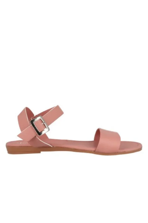 Sandalia efecto piel pulsera tobillo