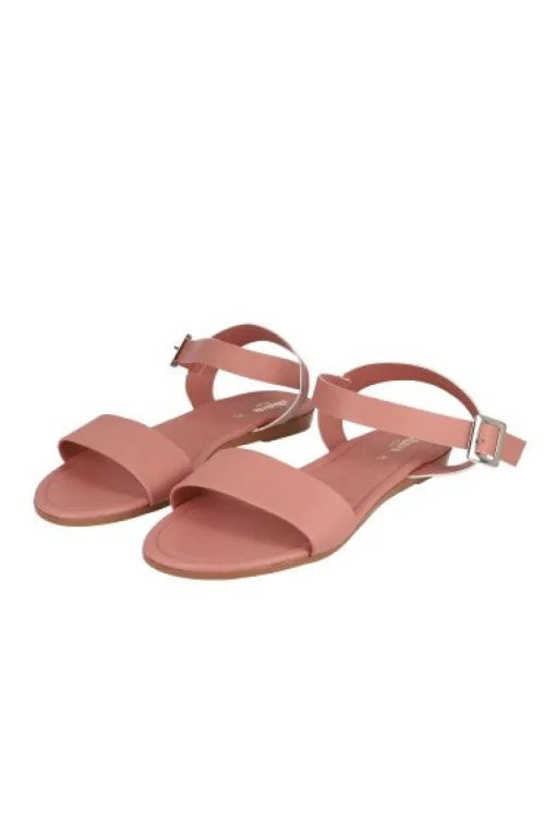Sandalia efecto piel pulsera tobillo